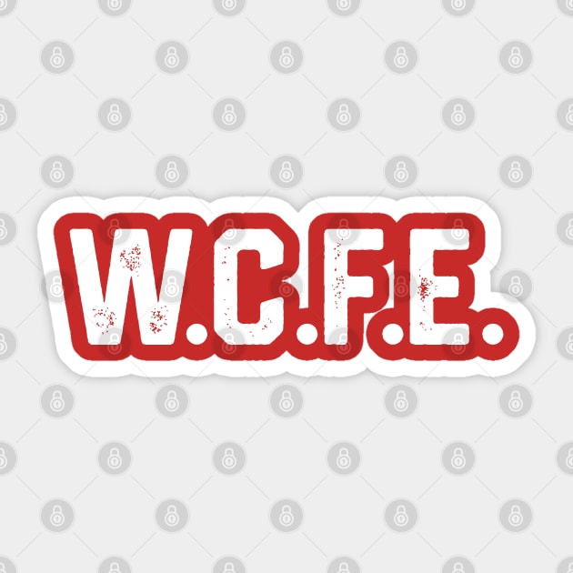 WCFE Sticker by Litehouse Tees